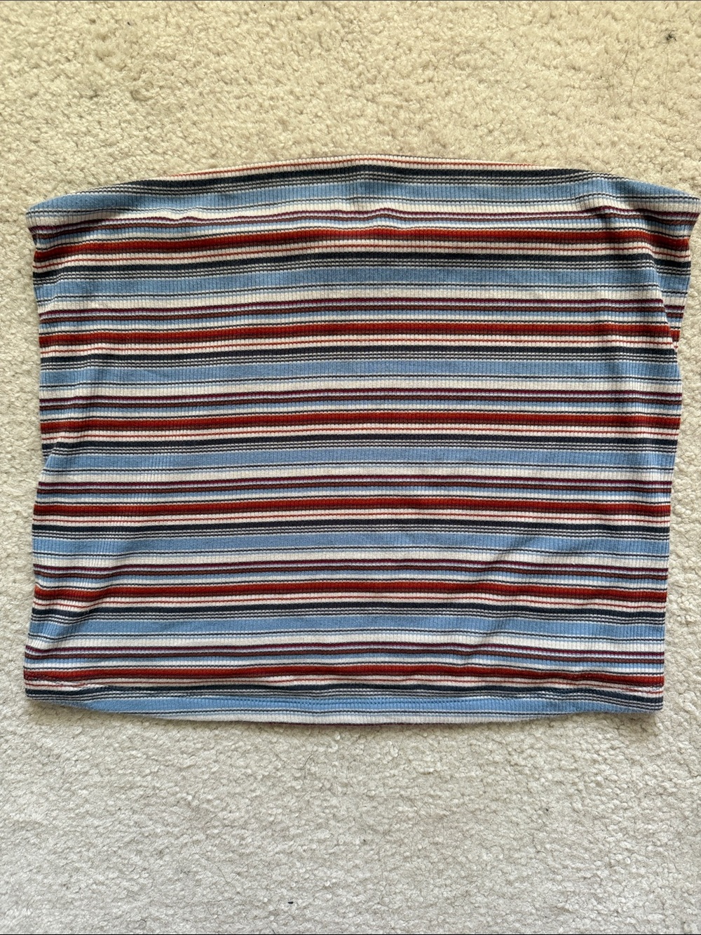 American Eagle Striped Tube Crop Top